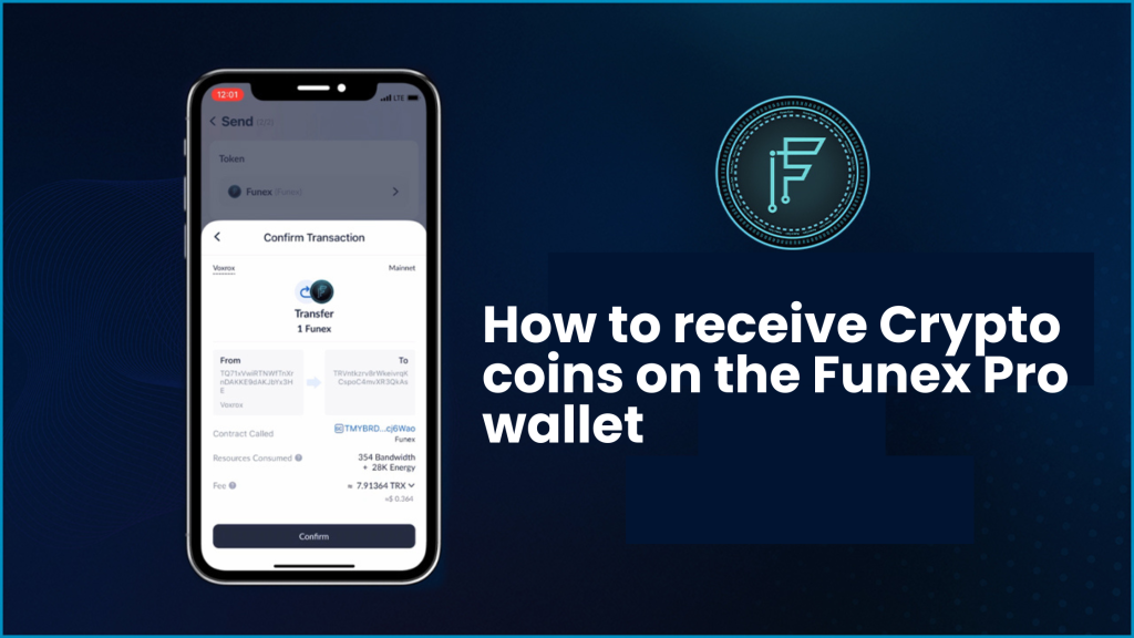 How to receive crypto coins on the Funex Pro wallet Best Crypto Wallet